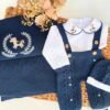 set Little Horse Three Piece Knitted and blanket